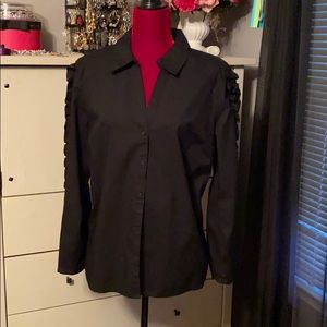 COPY - INC Ruffled Corset Shirt